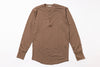 Brown long-sleeve shirt on a white background