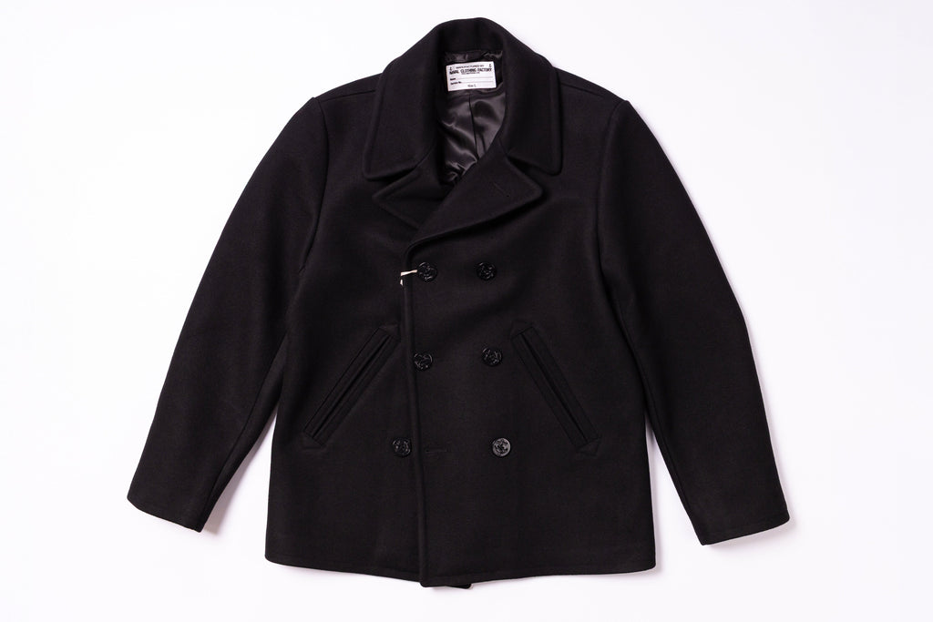 Black coat on a white background