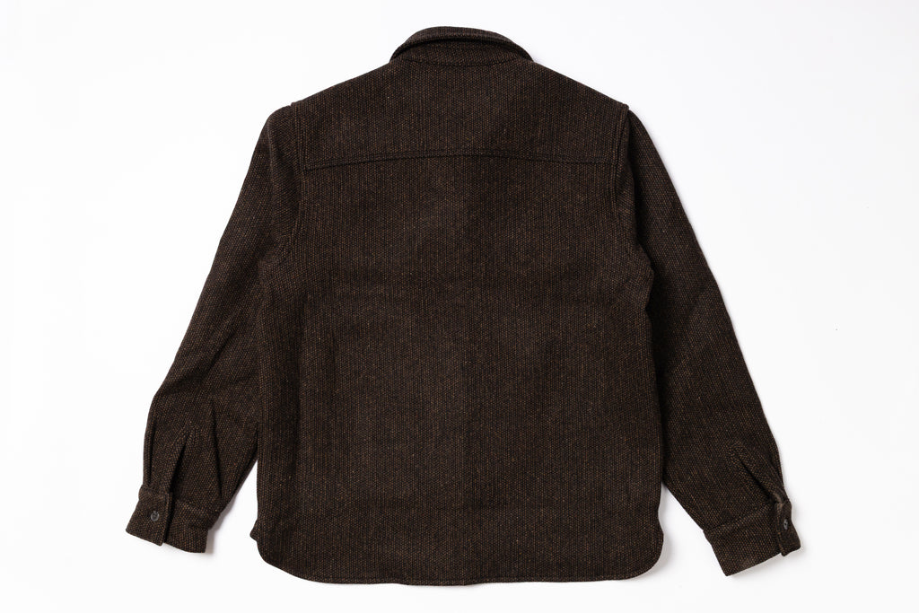 Brown jacket on a white background