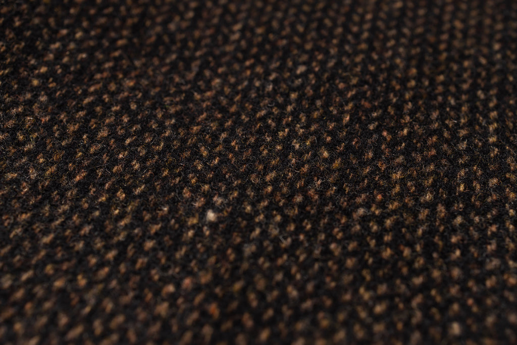 Close-up of brown textured fabric