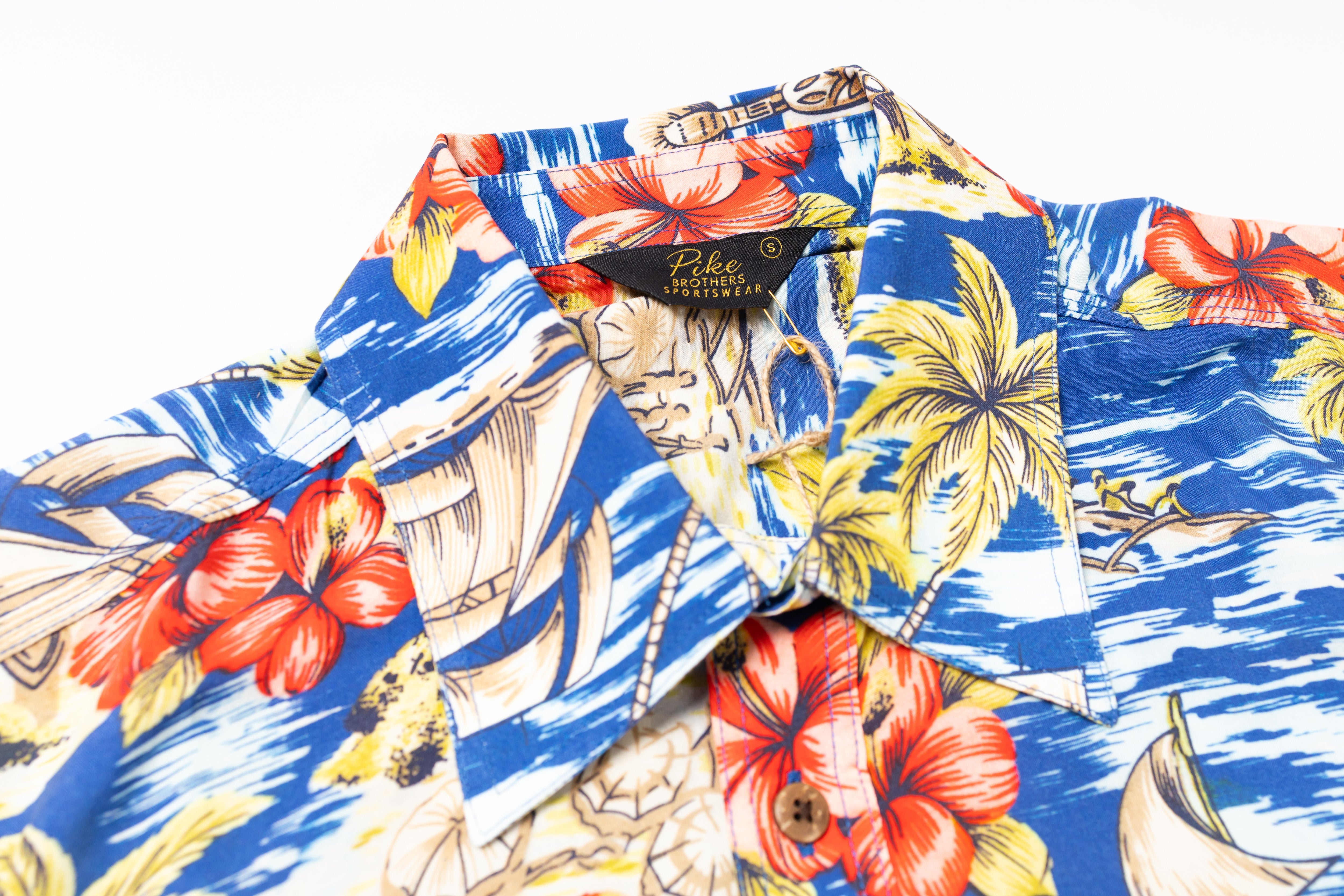 PIKE BROTHERS - 1948 Surf Shirt Random Blue-3
