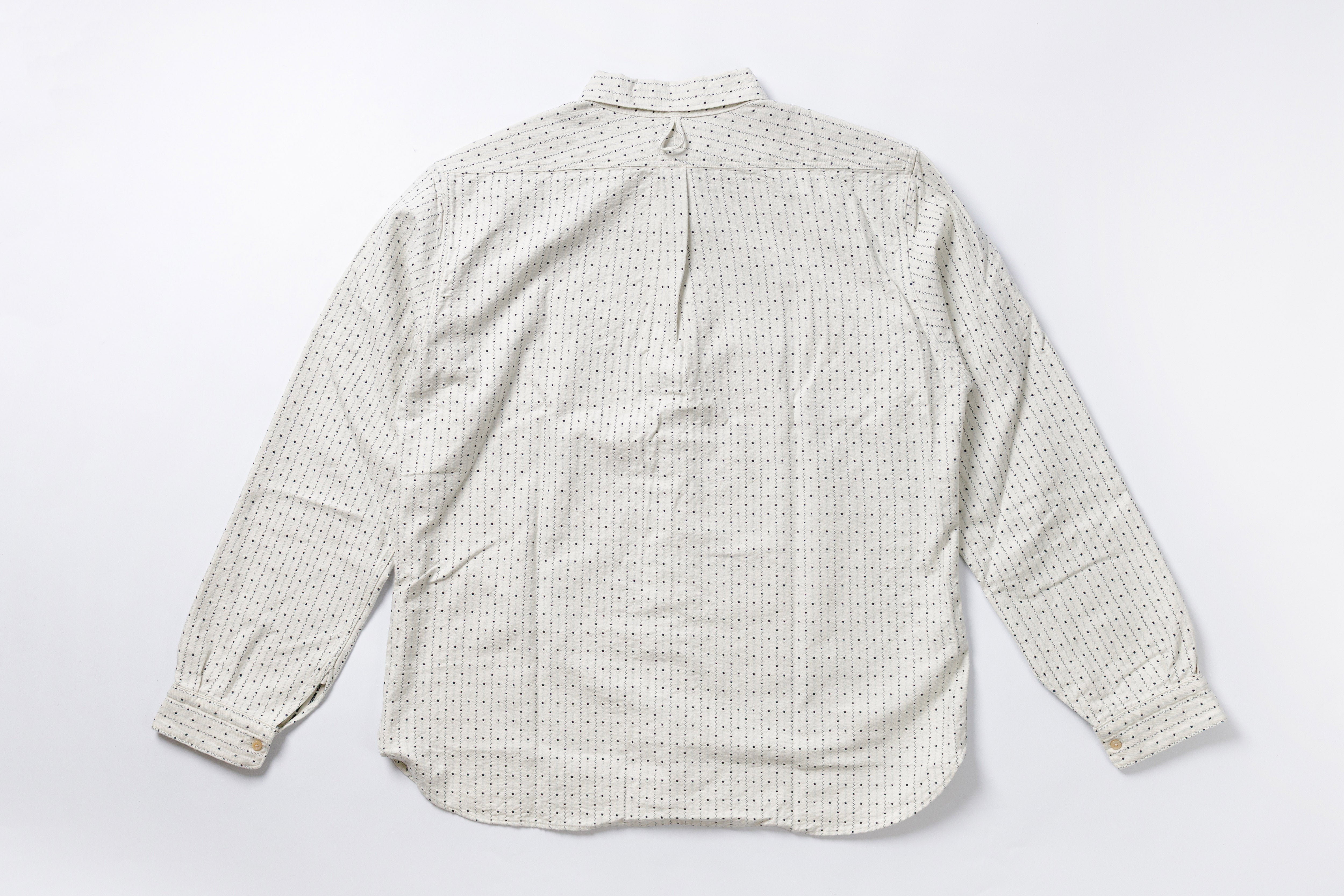 Indigo Stripe Shirt Back View