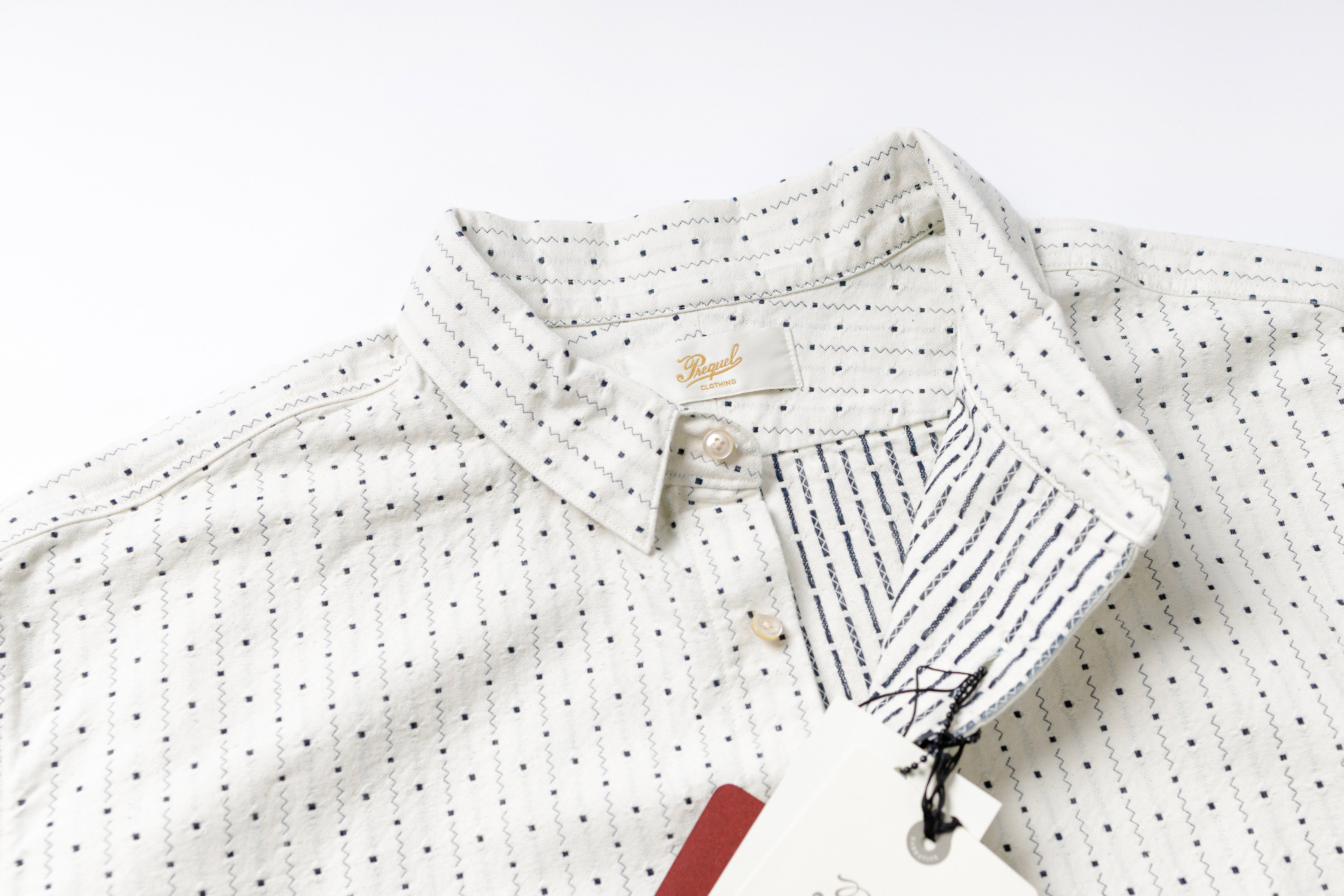 Indigo Stripe Shirt Collar