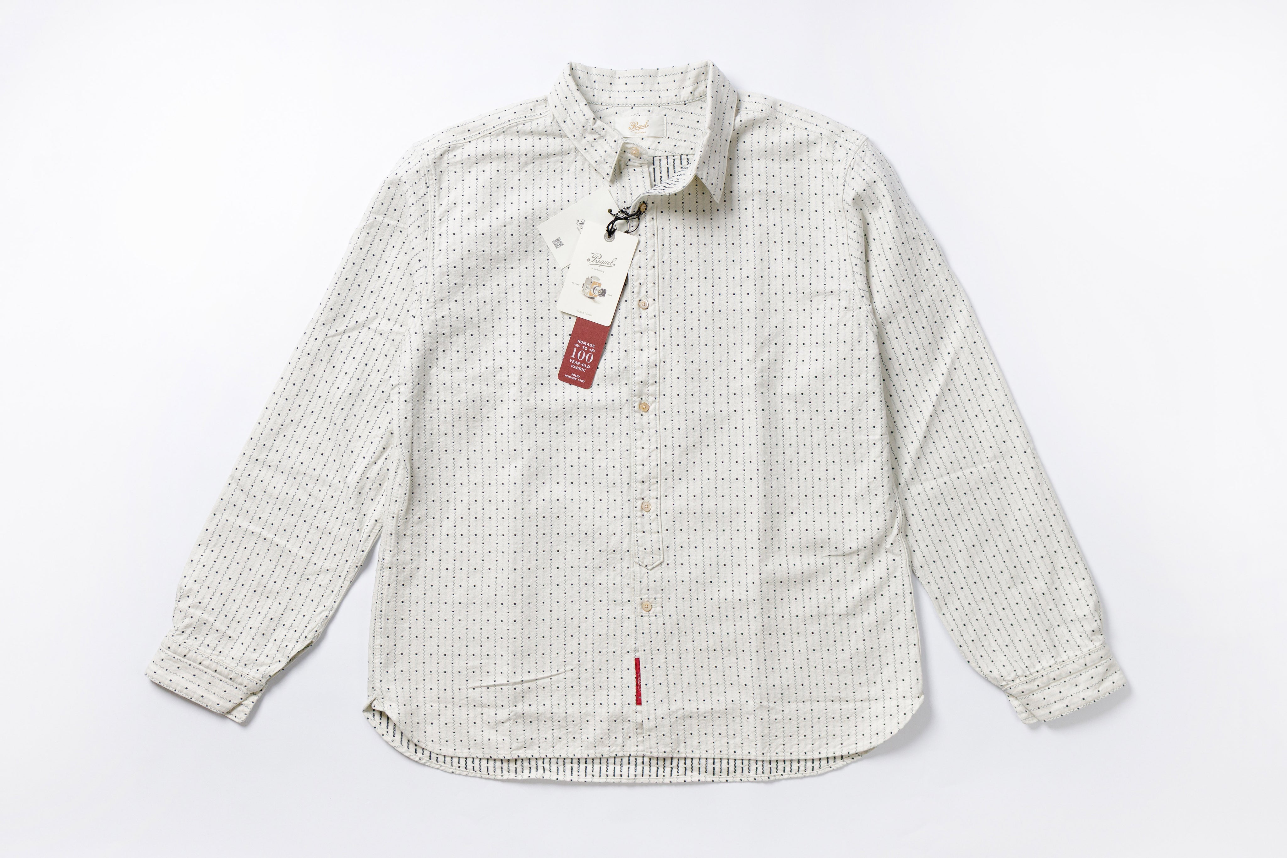 Indigo Stripe Shirt Front View