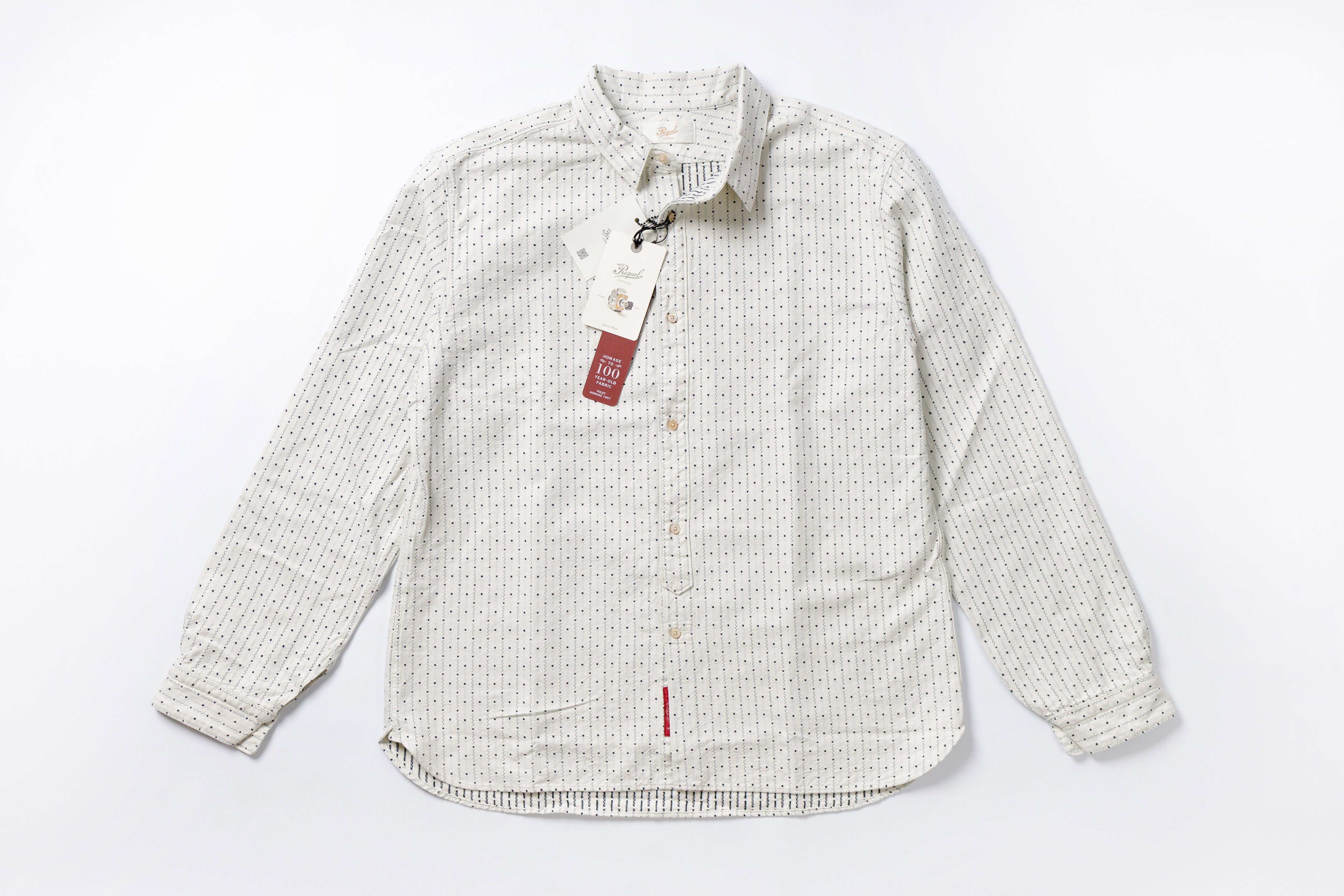 Indigo Stripe Shirt Front View