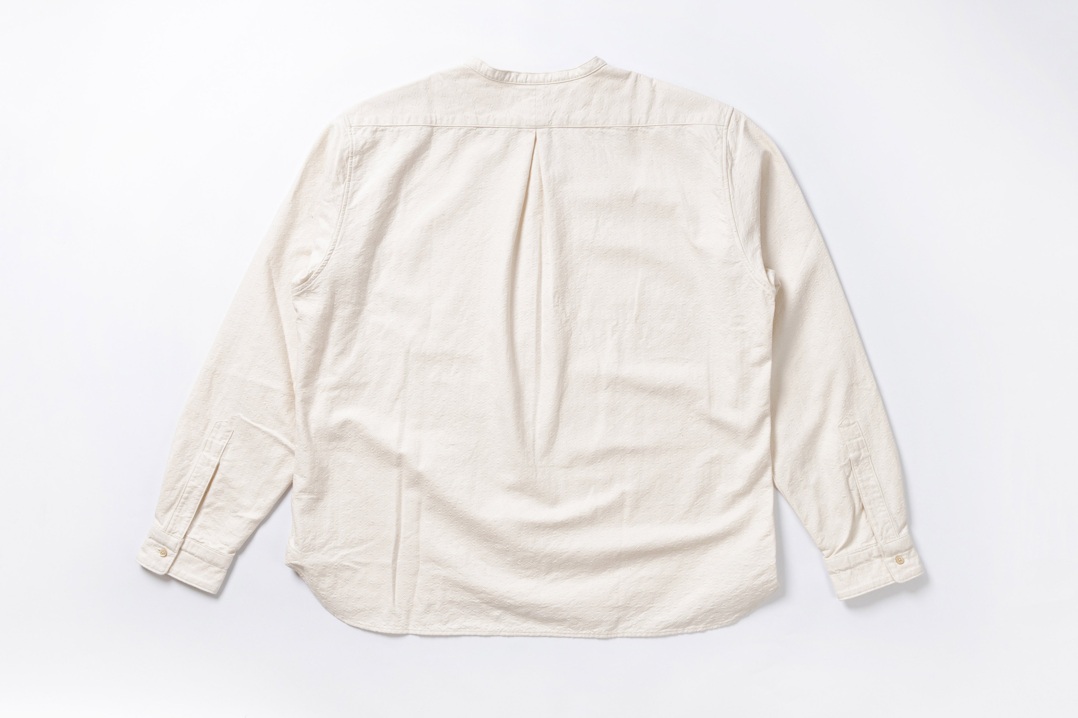 Stand-up Collar Shirt Back View