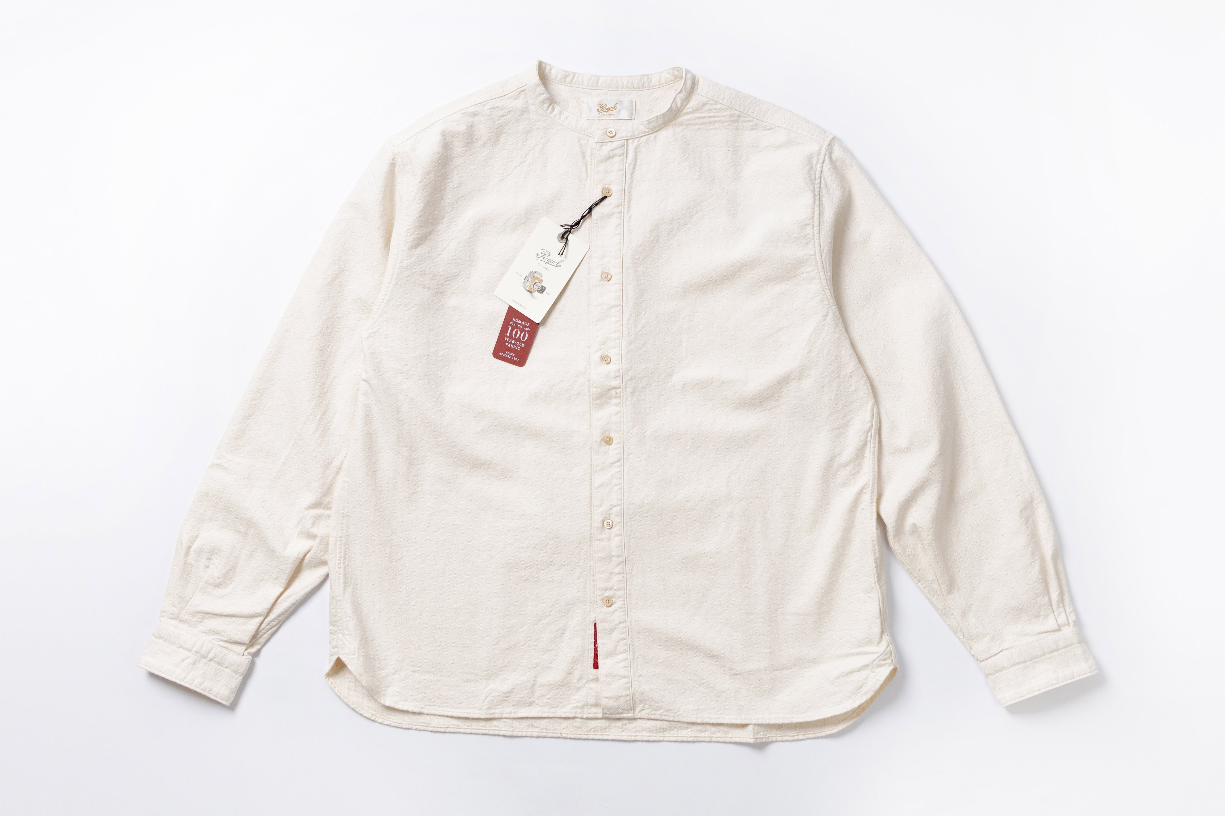 Stand-up Collar Shirt Front View