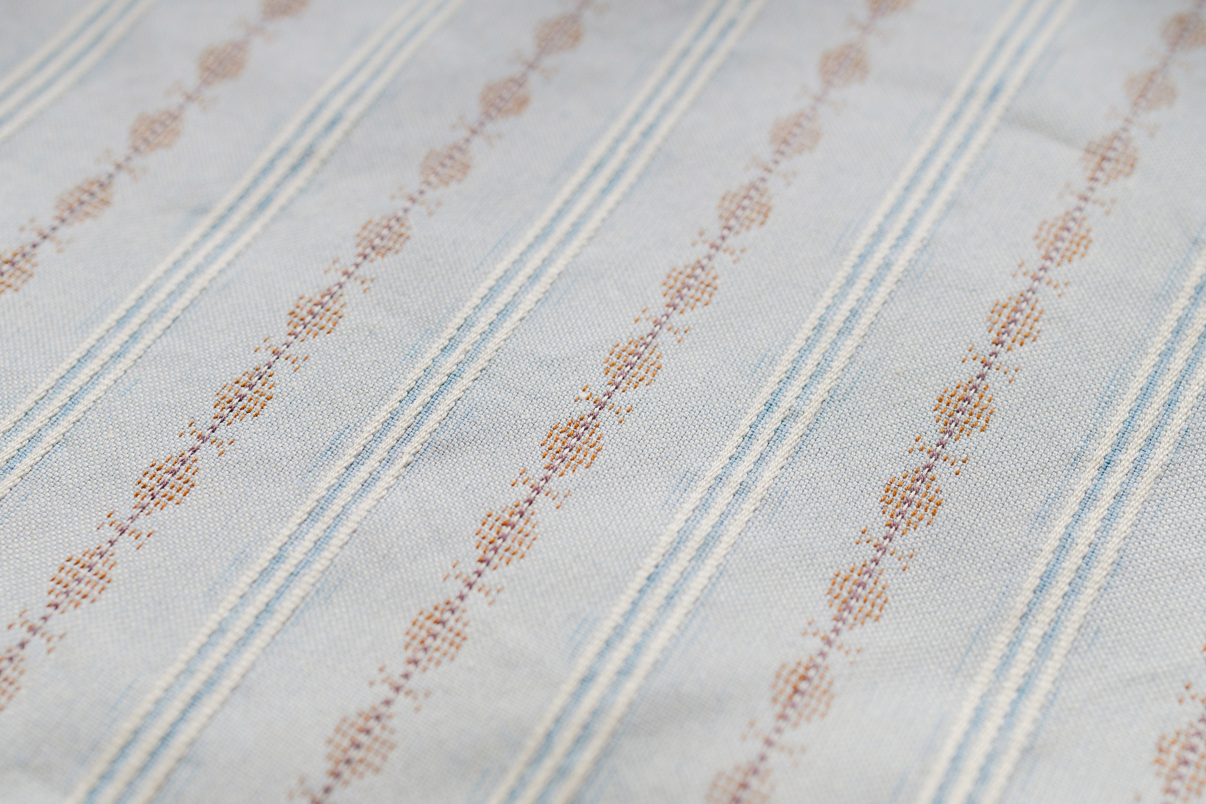 Stand-up Collar Shirt in Blue texture view
