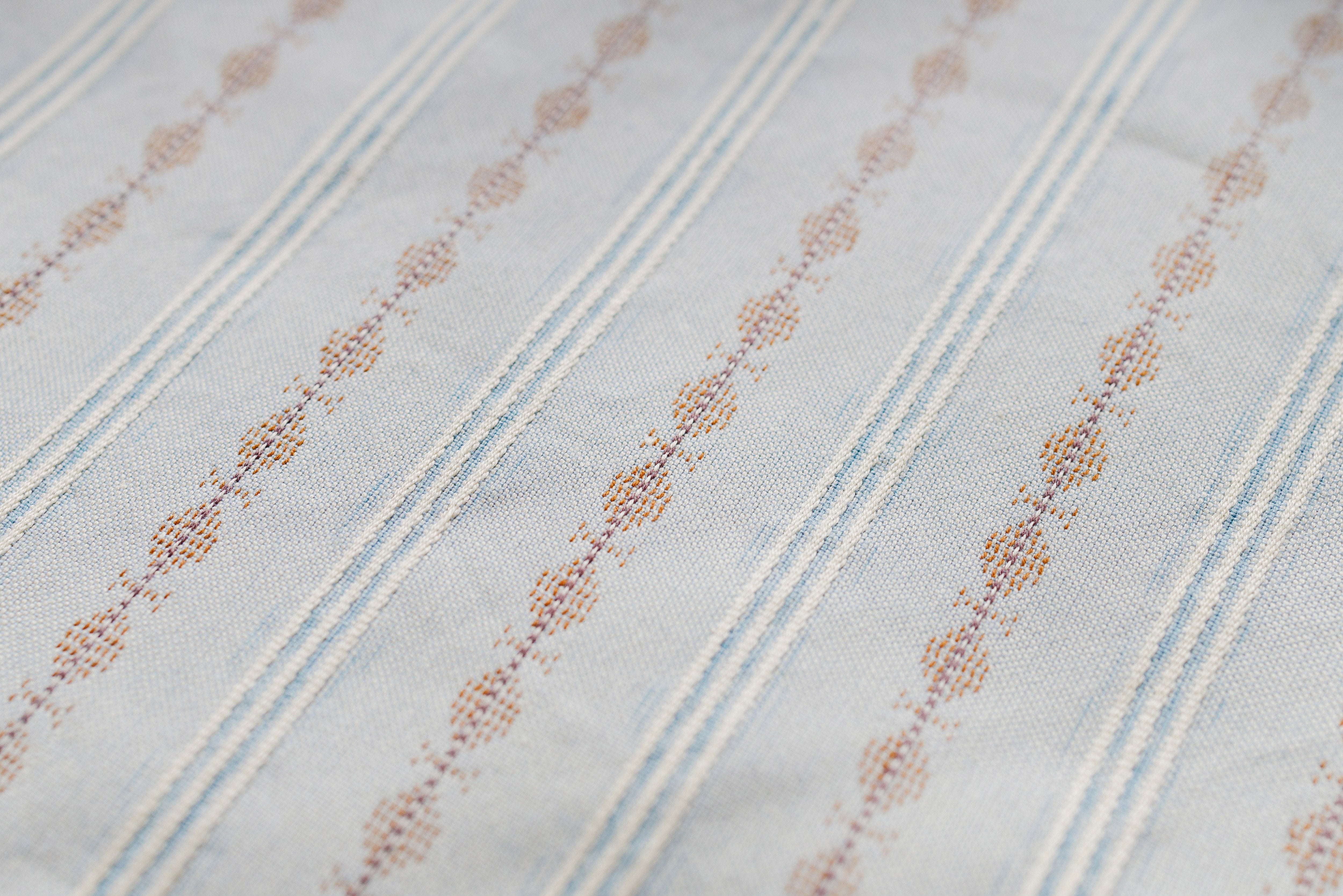 Stand-up Collar Shirt in Blue texture view