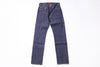 Pair of blue jeans on a white background