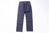 Pair of blue jeans on a white background