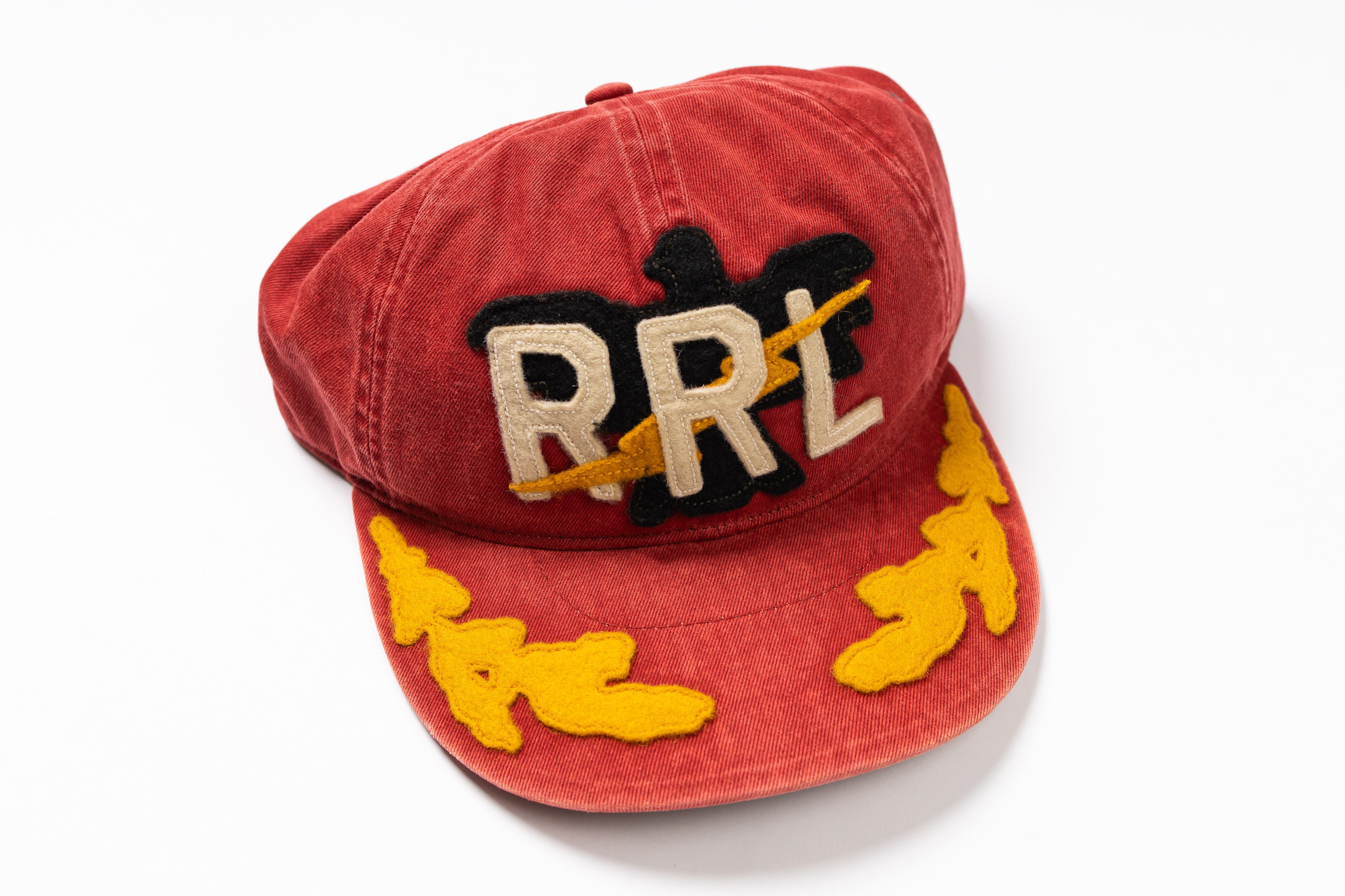 RRL - Twill Ball Cap in Red