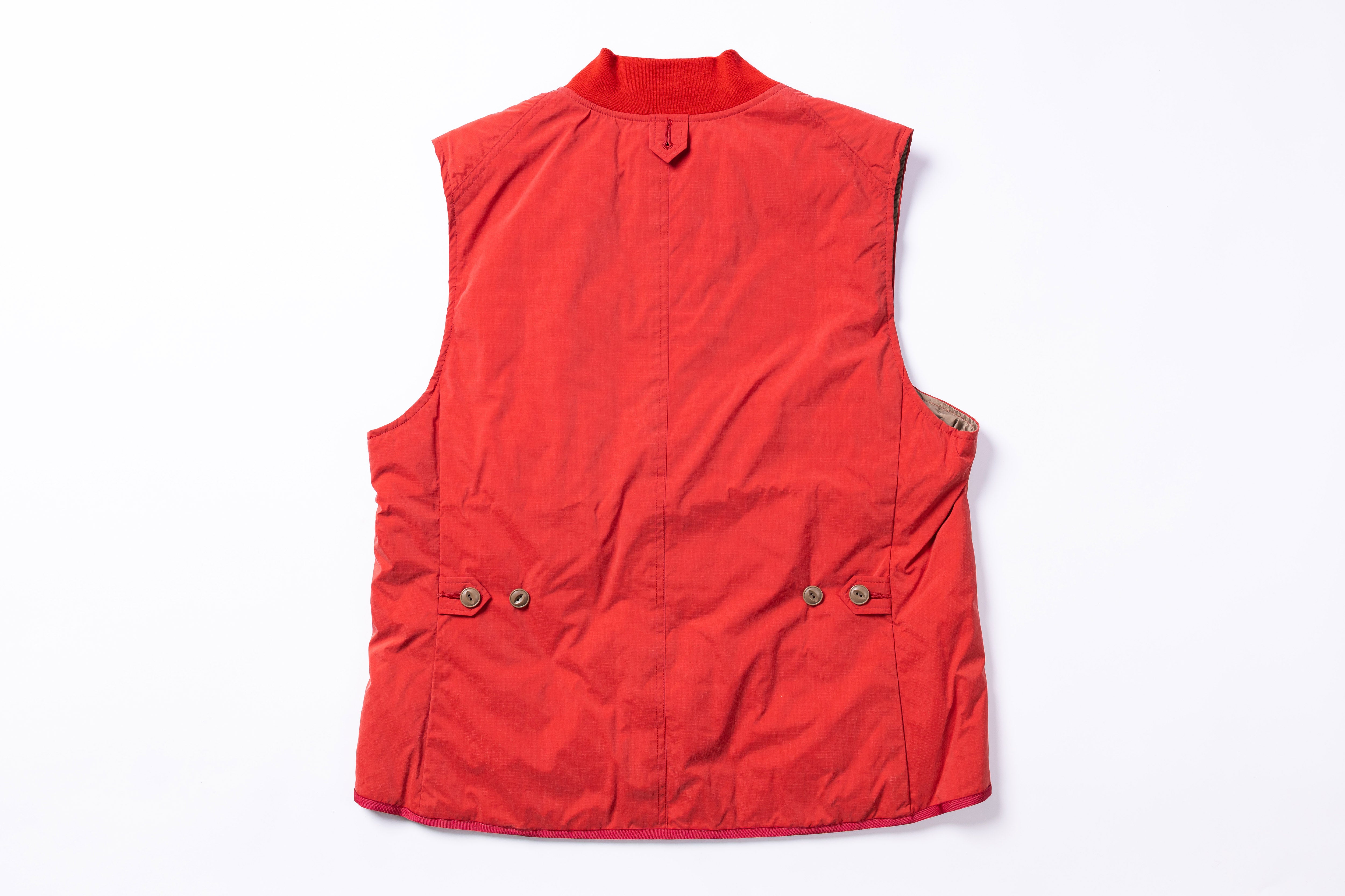 Red vest on a white background