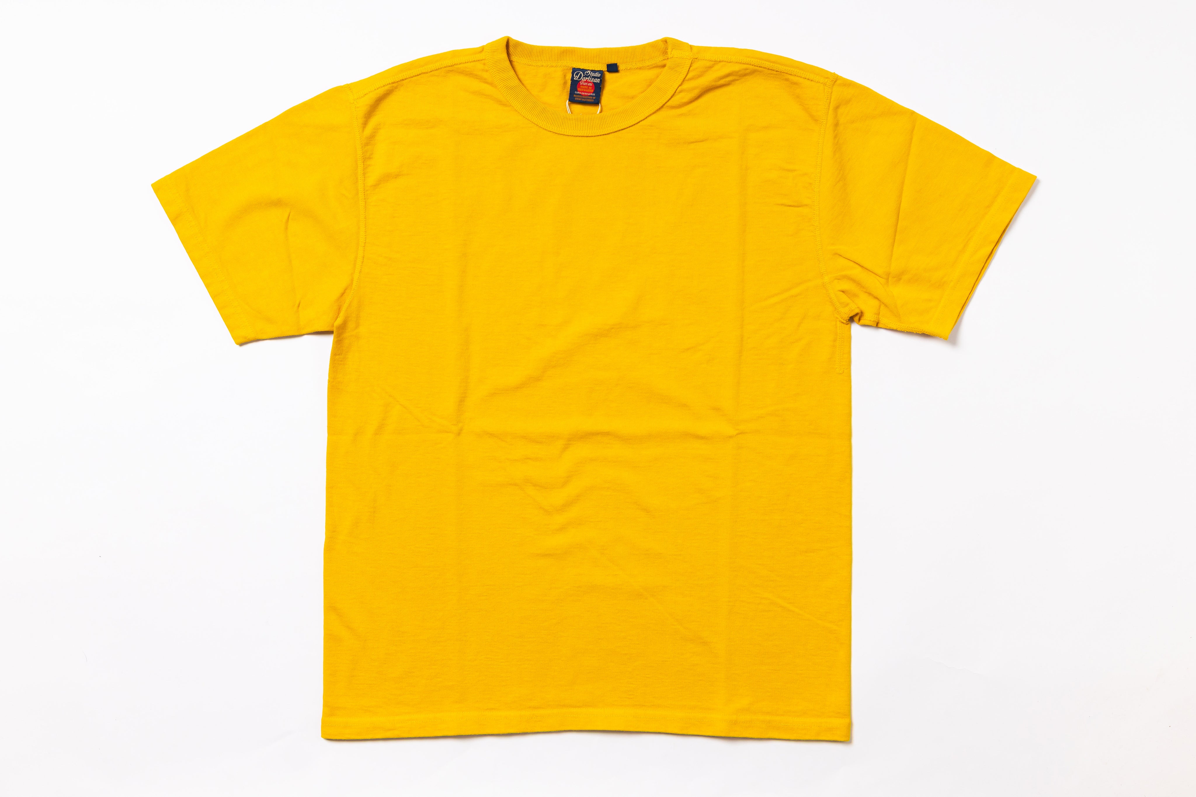 Yellow t-shirt on a white background