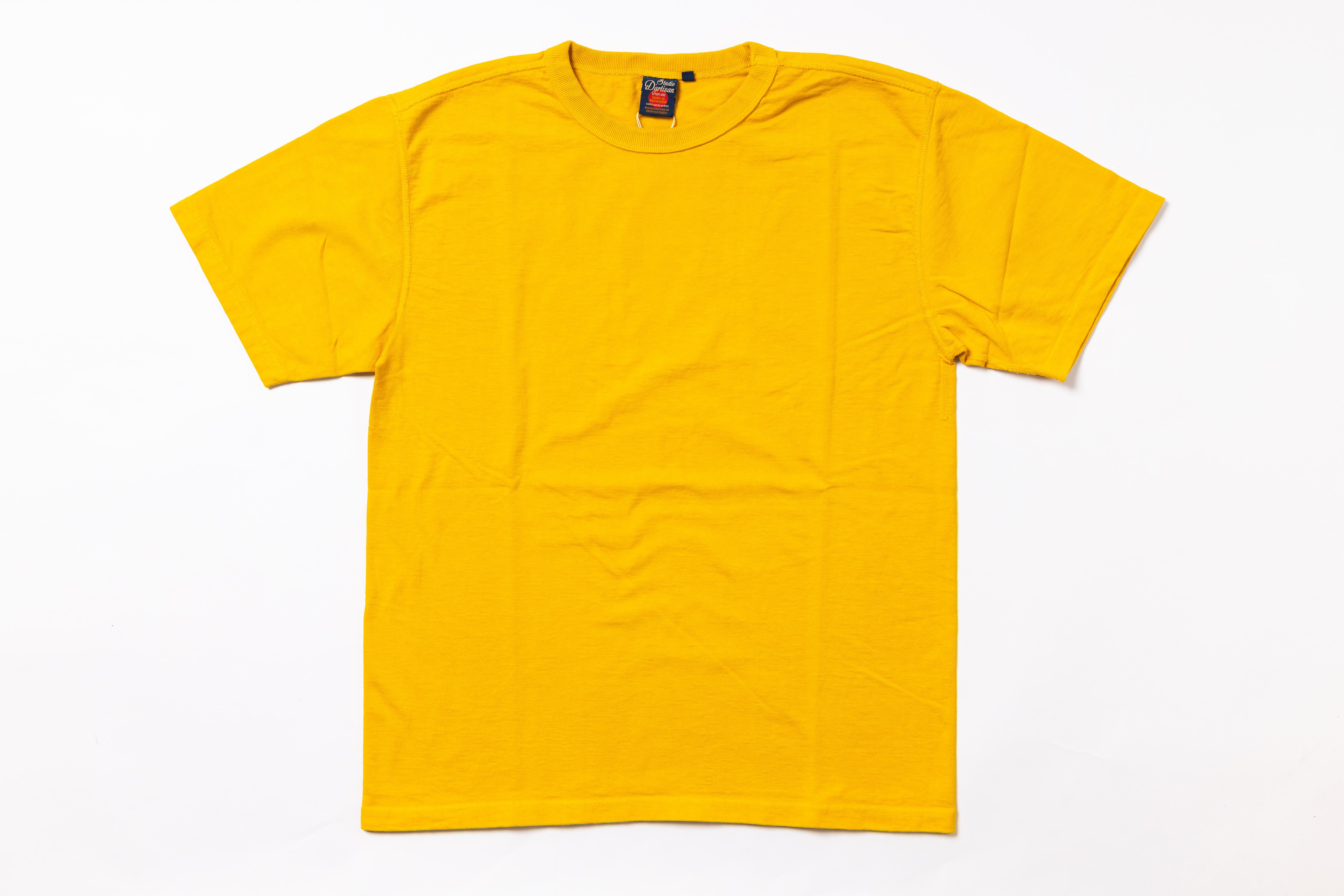 Yellow t-shirt on a white background