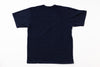 Plain black t-shirt on a white background