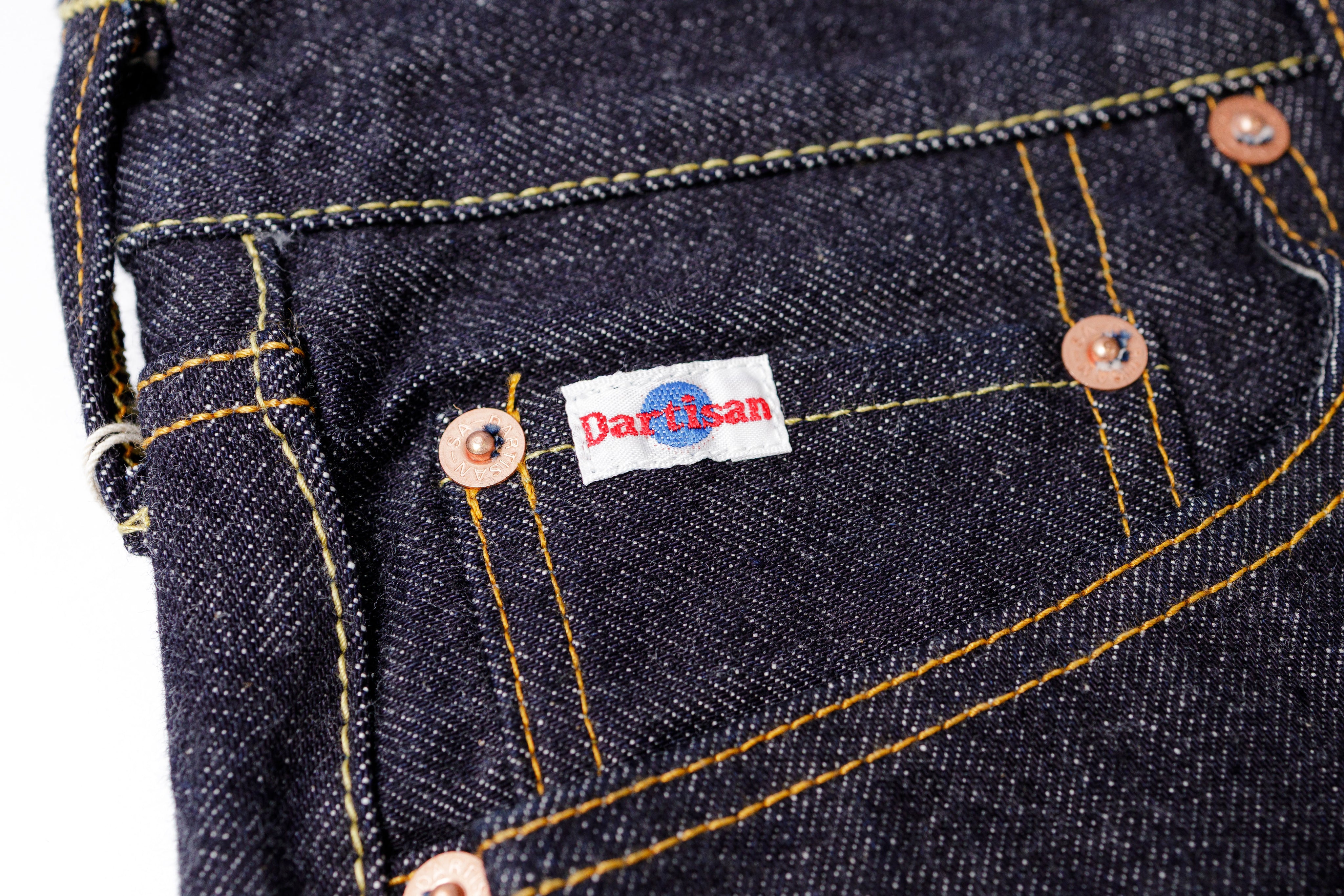 STUDIO D'ARTISAN - SD-101 15oz Selvedge One Wash Jeans Dark Indigo Pocket Label View