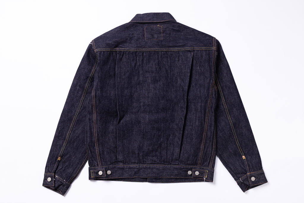Back of a type two denim jacket
