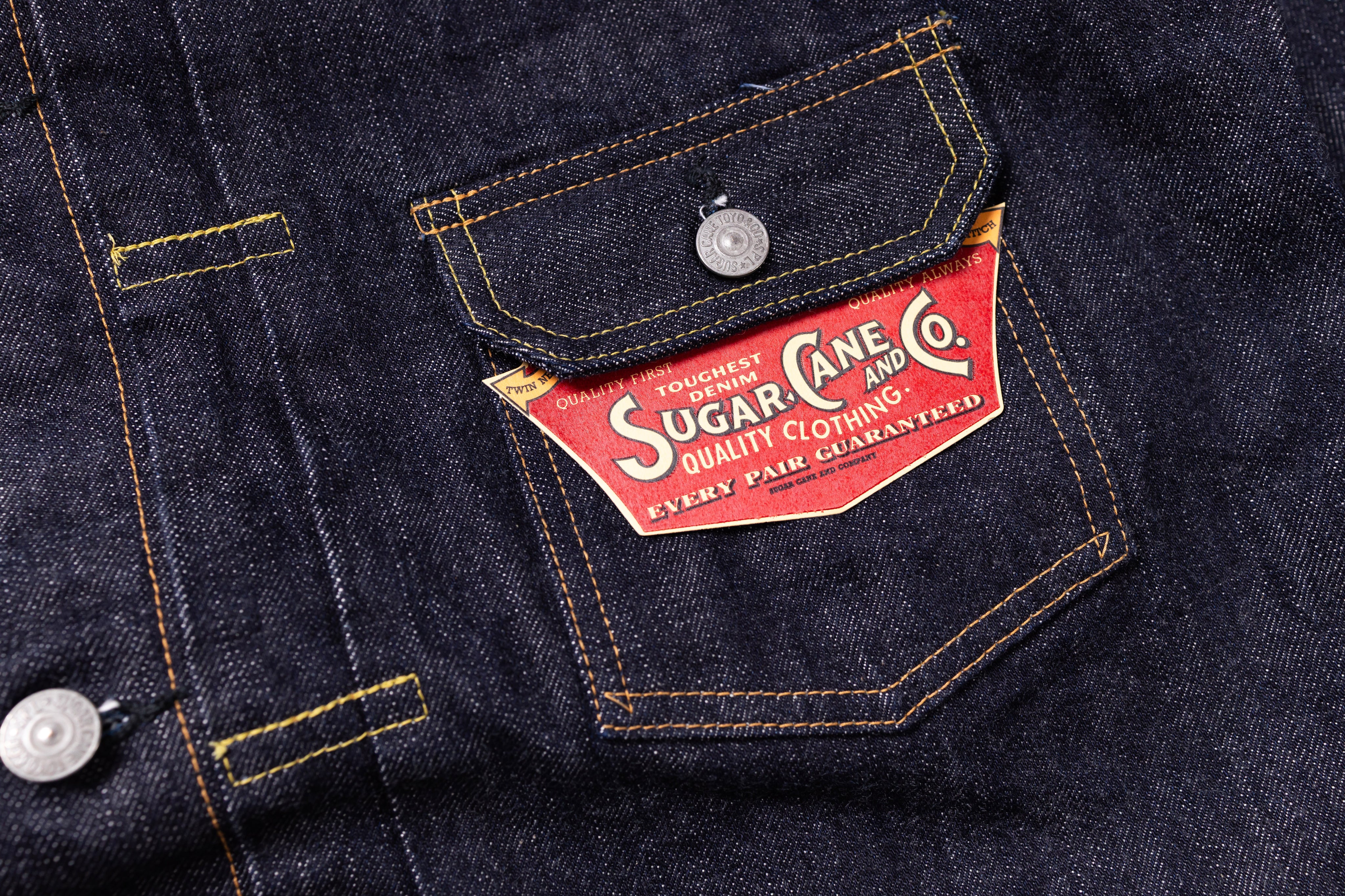 Pocket of a type two denim jacket 