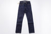 Pair of blue jeans on a white background