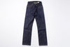 Pair of blue jeans on a white background