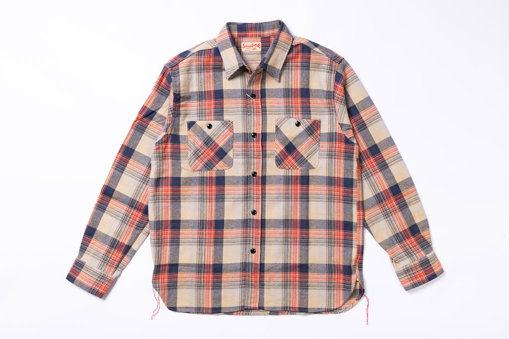 SUGAR CANE - Twill Check Work Shirt R/G– DOE&DOG