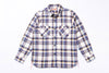 Flannel shirt on a white backgroud