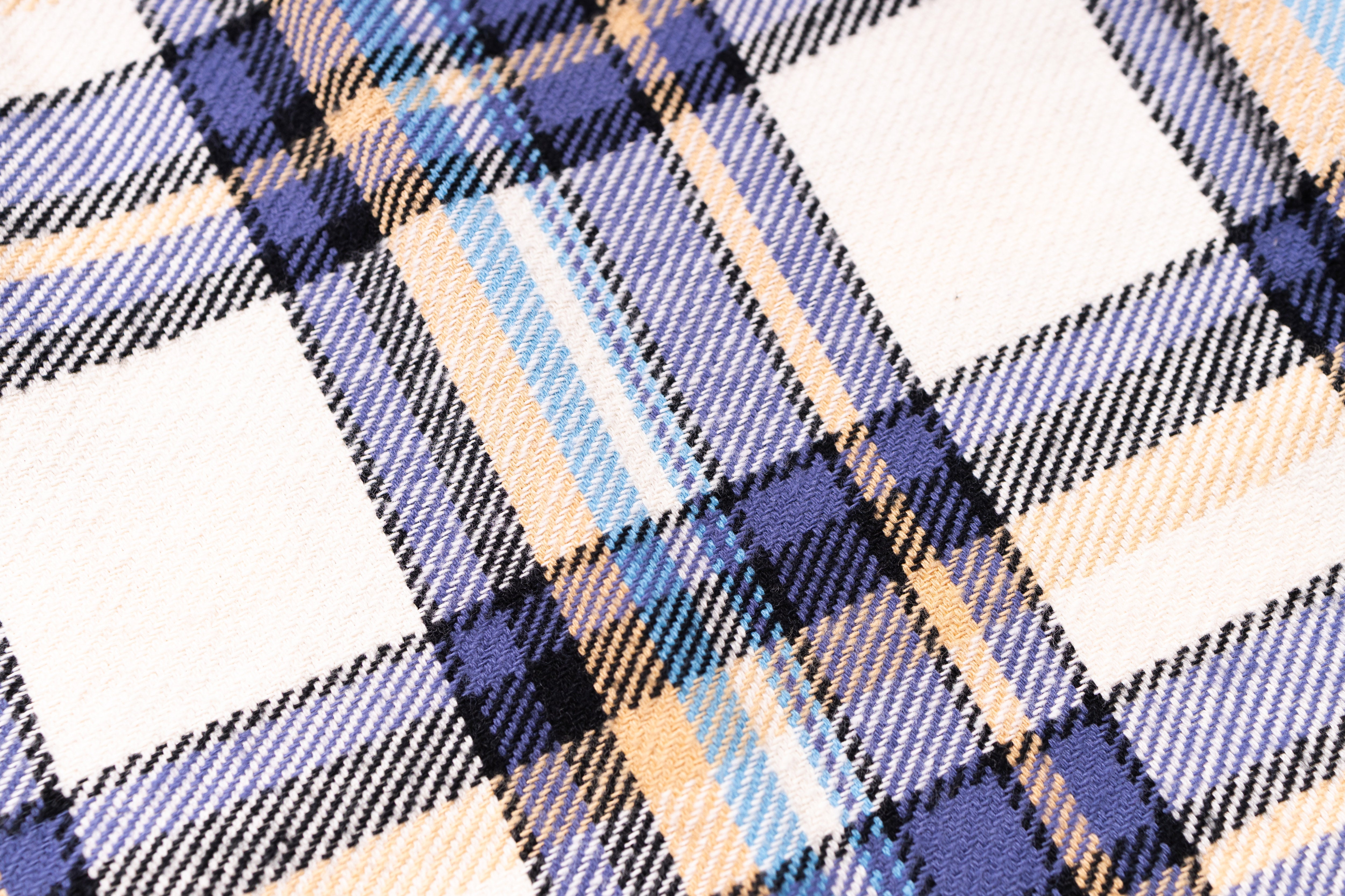 SUGAR CANE - Twill Check Work Shirt Big Yank Blue-6