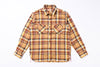 Flannel shirt on a white background 