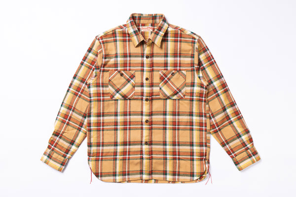 Flannel shirt on a white background 