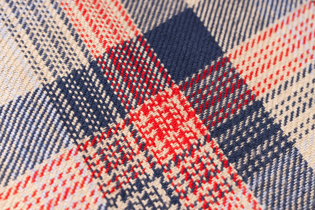 Texture of a flannel shirt