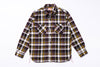 Flannel shirt on a white background