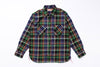 Flannel shirt on a white background
