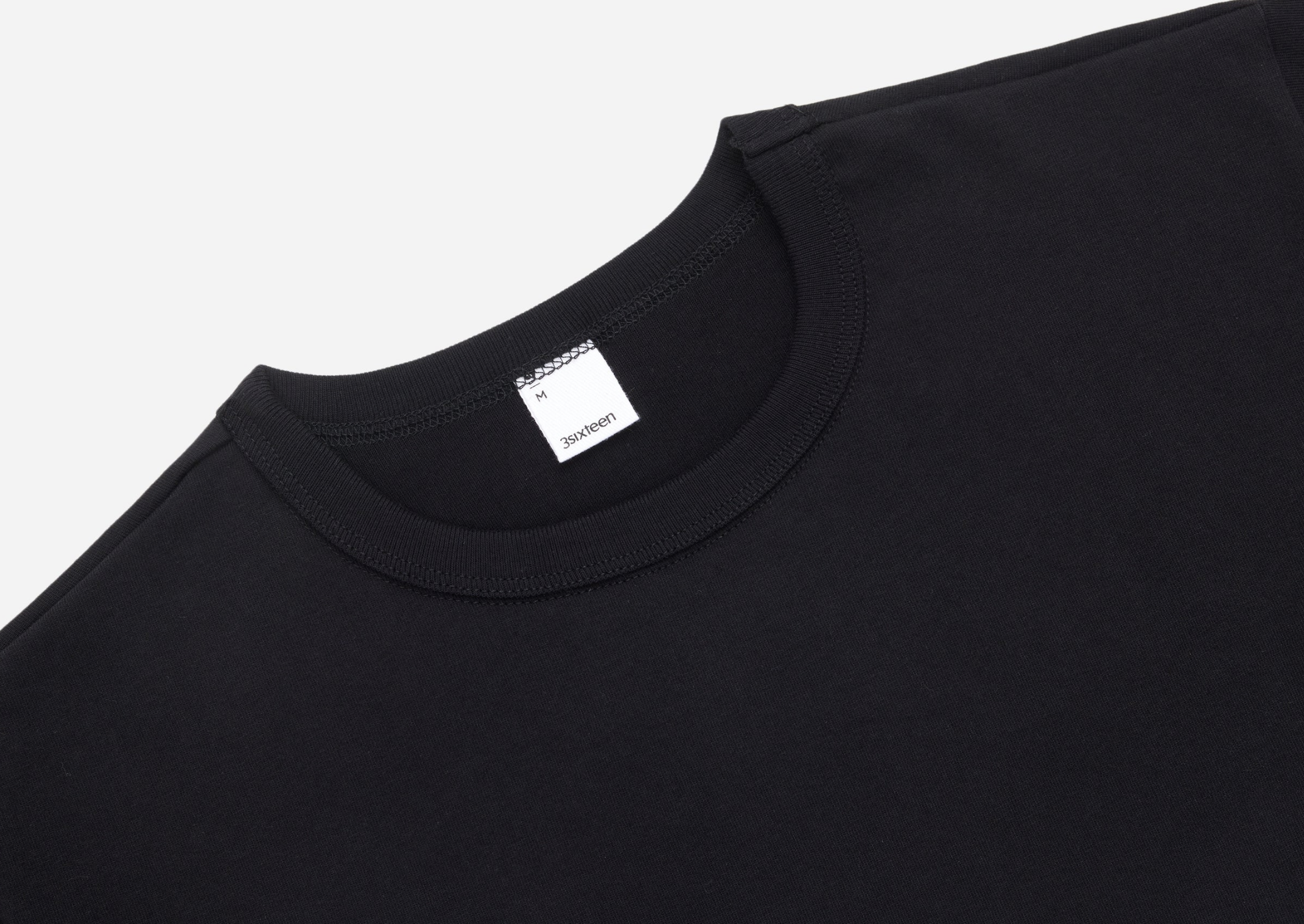 3SIXTEEN - Heavyweight T-Shirt 2-Pack in Black