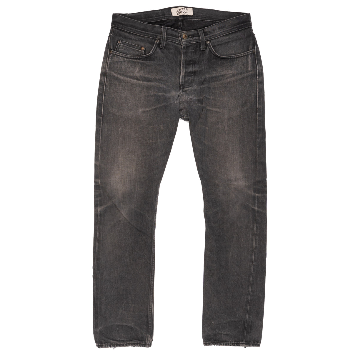 NAKED & FAMOUS DENIM - True Guy - Solid Black Selvedge