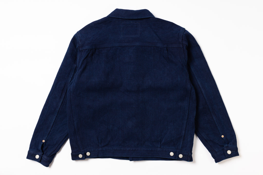 Navy blue jacket on a white background