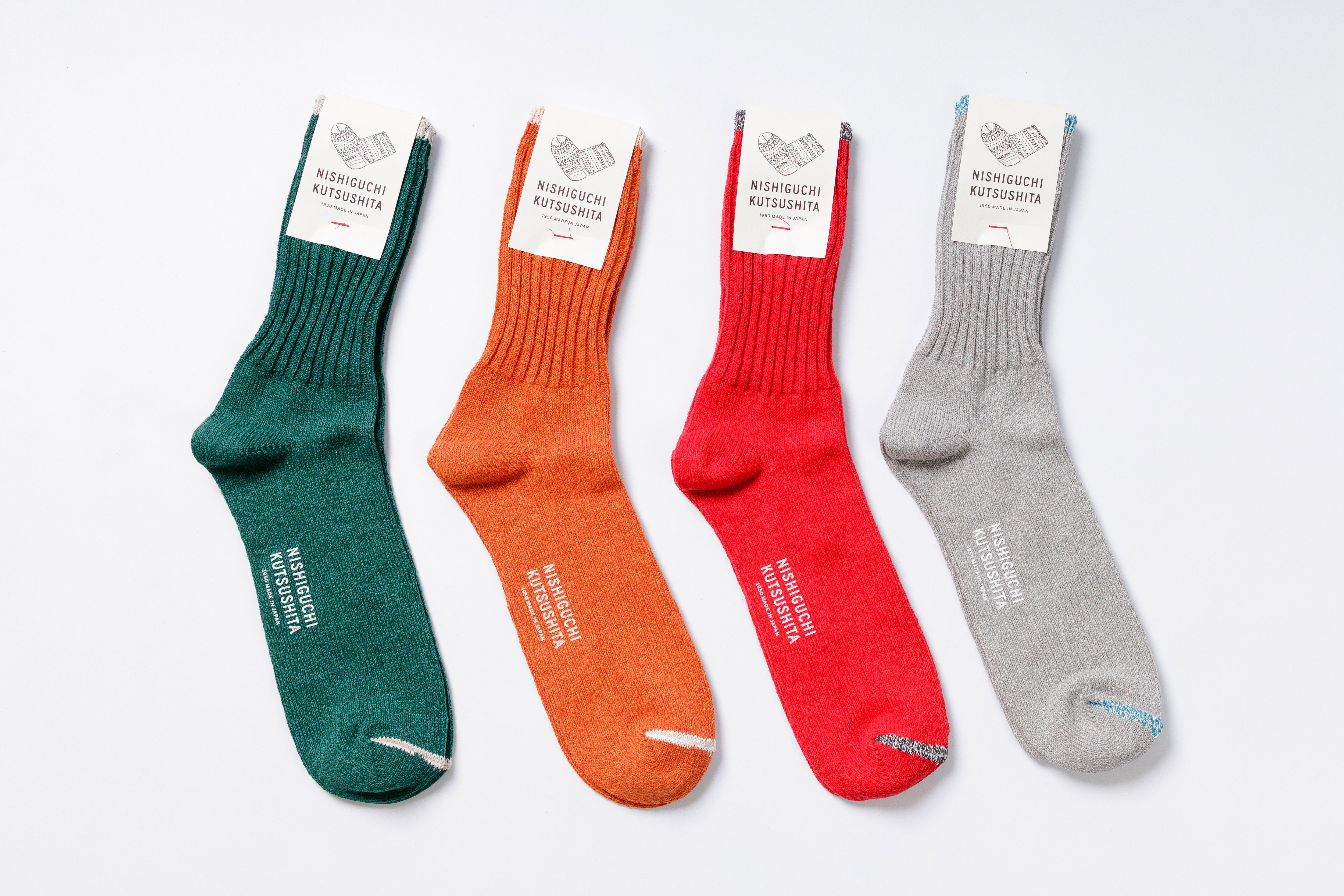 NISHIGUCHI KUTSUSHITA - Silk Cotton Socks-1