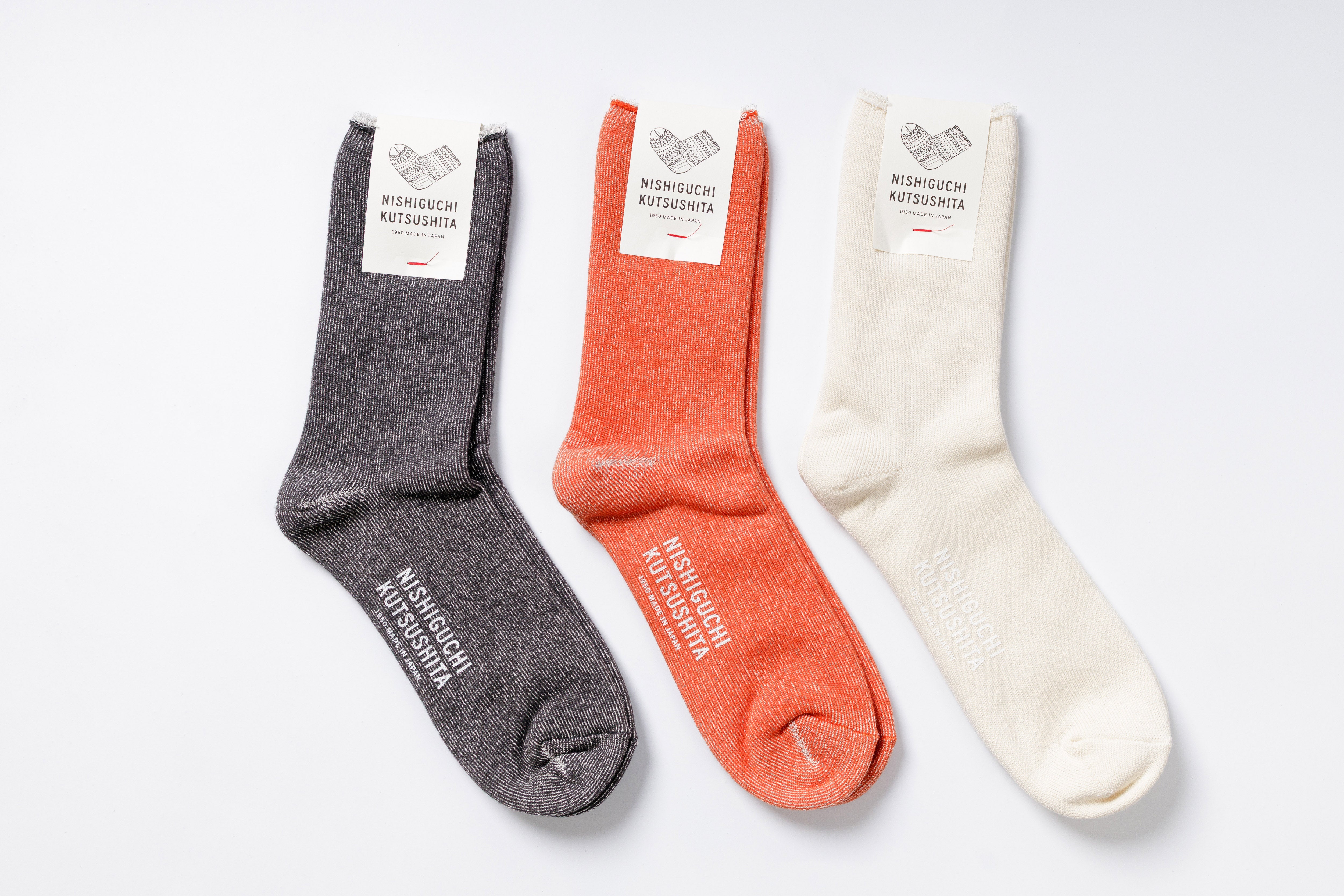 NISHIGUCHI KUTSUSHITA - Silk Cotton Home Socks-1