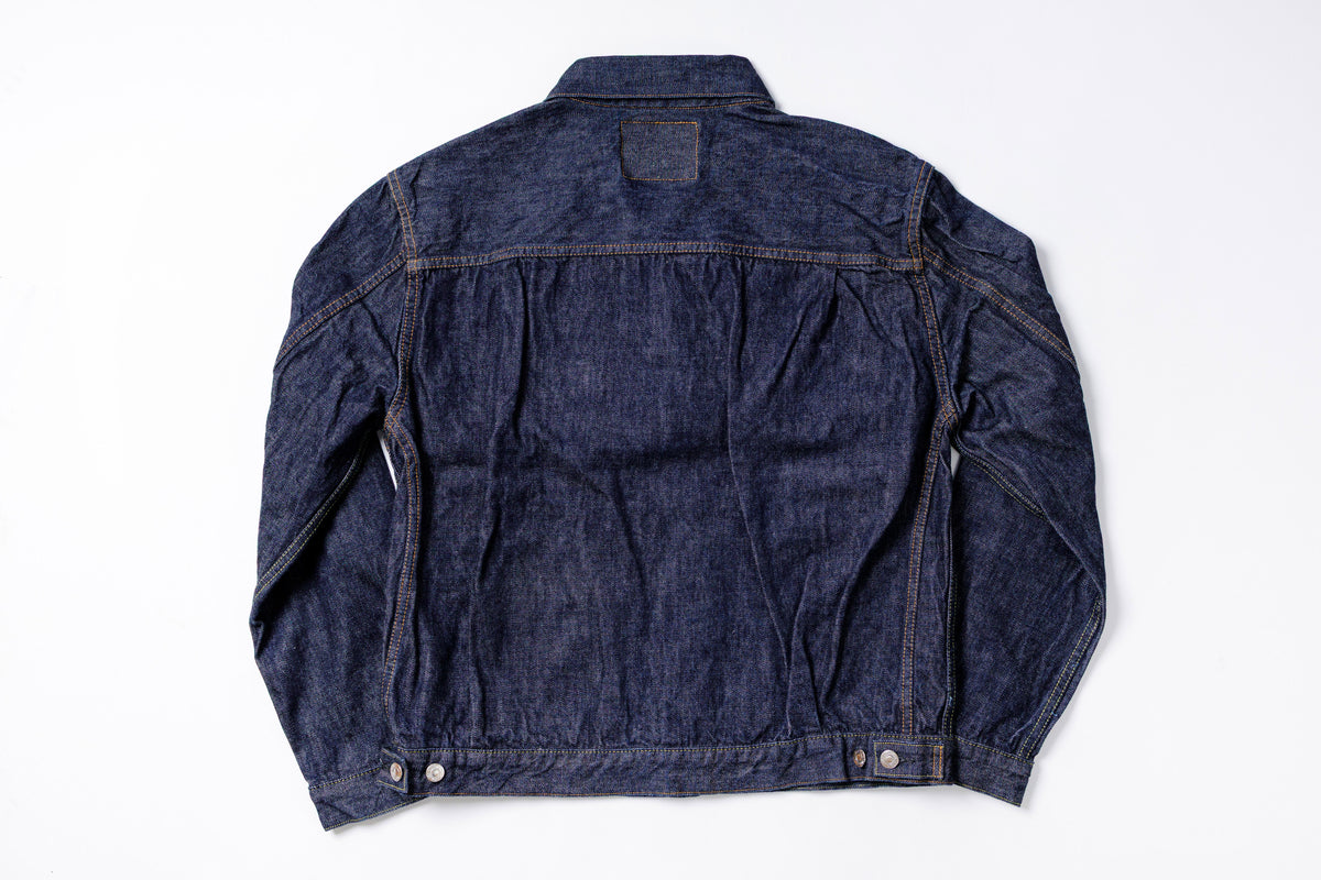TCB - 50's Jacket Dark Indigo Two Pocket Type Two Jacket Back View