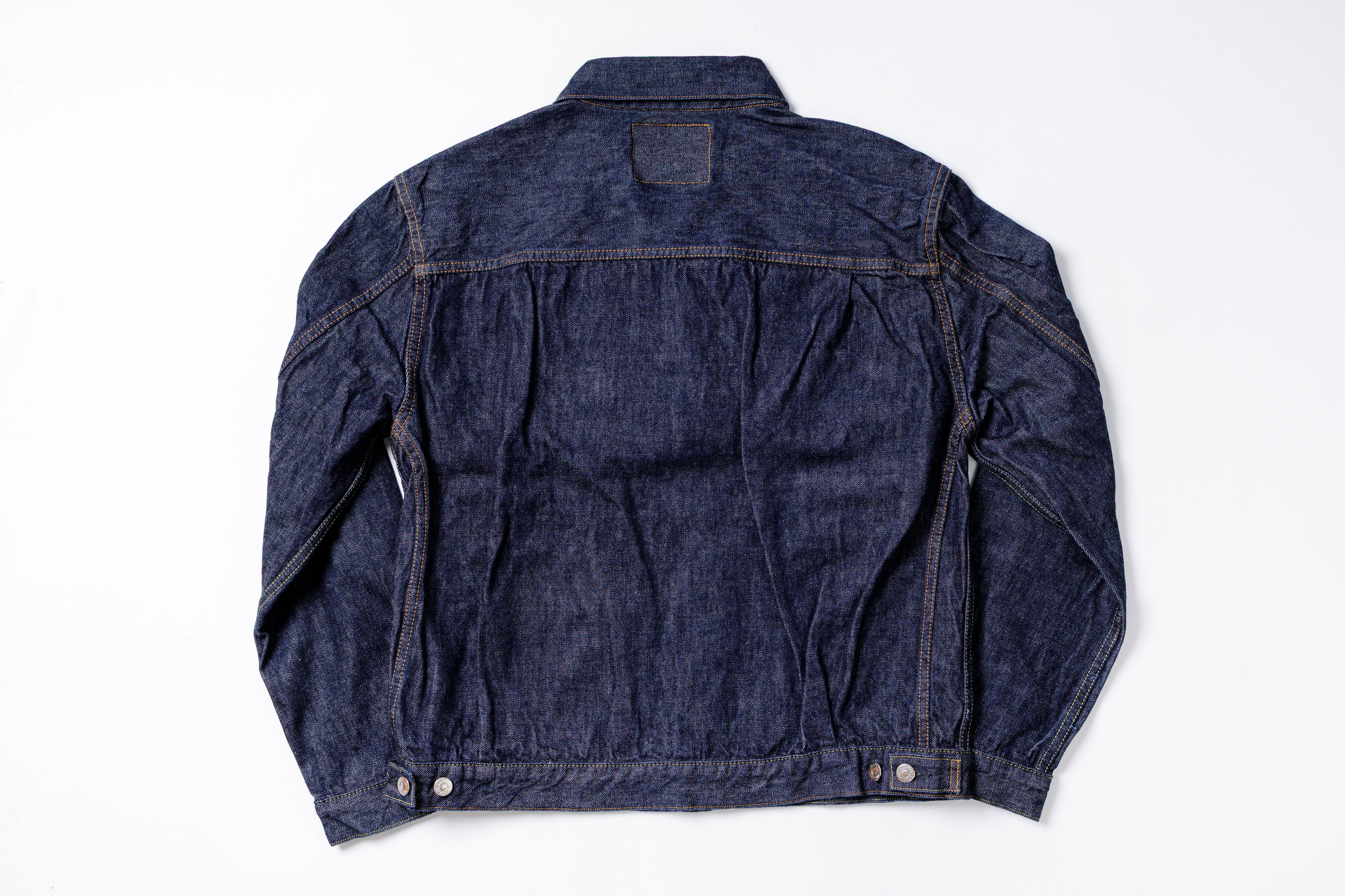 TCB - 50's Jacket Dark Indigo Two Pocket Type Two Jacket Back View