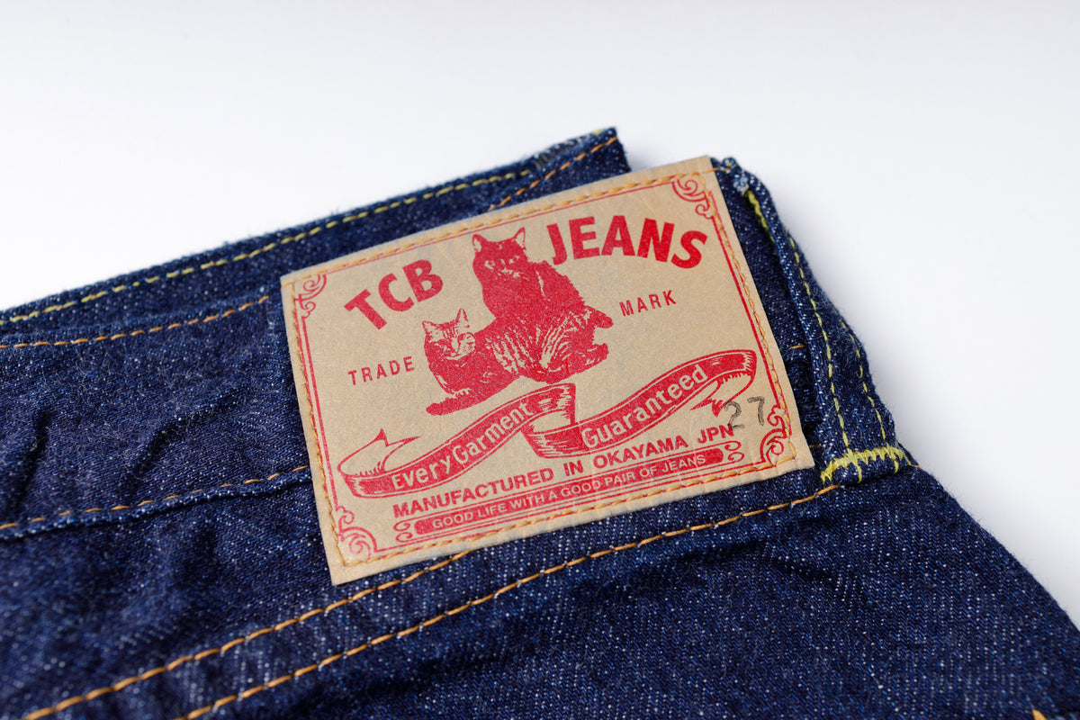 TCB - Women's 50's Norma Jeans Paper Patch with two Cats