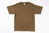 Brown t-shirt on a white background