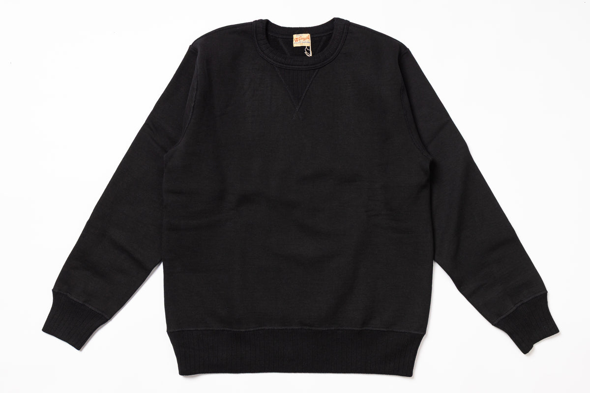 Black sweatshirt on a white background