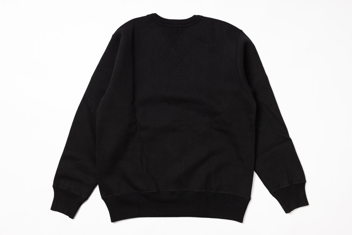 Black sweatshirt on a white background