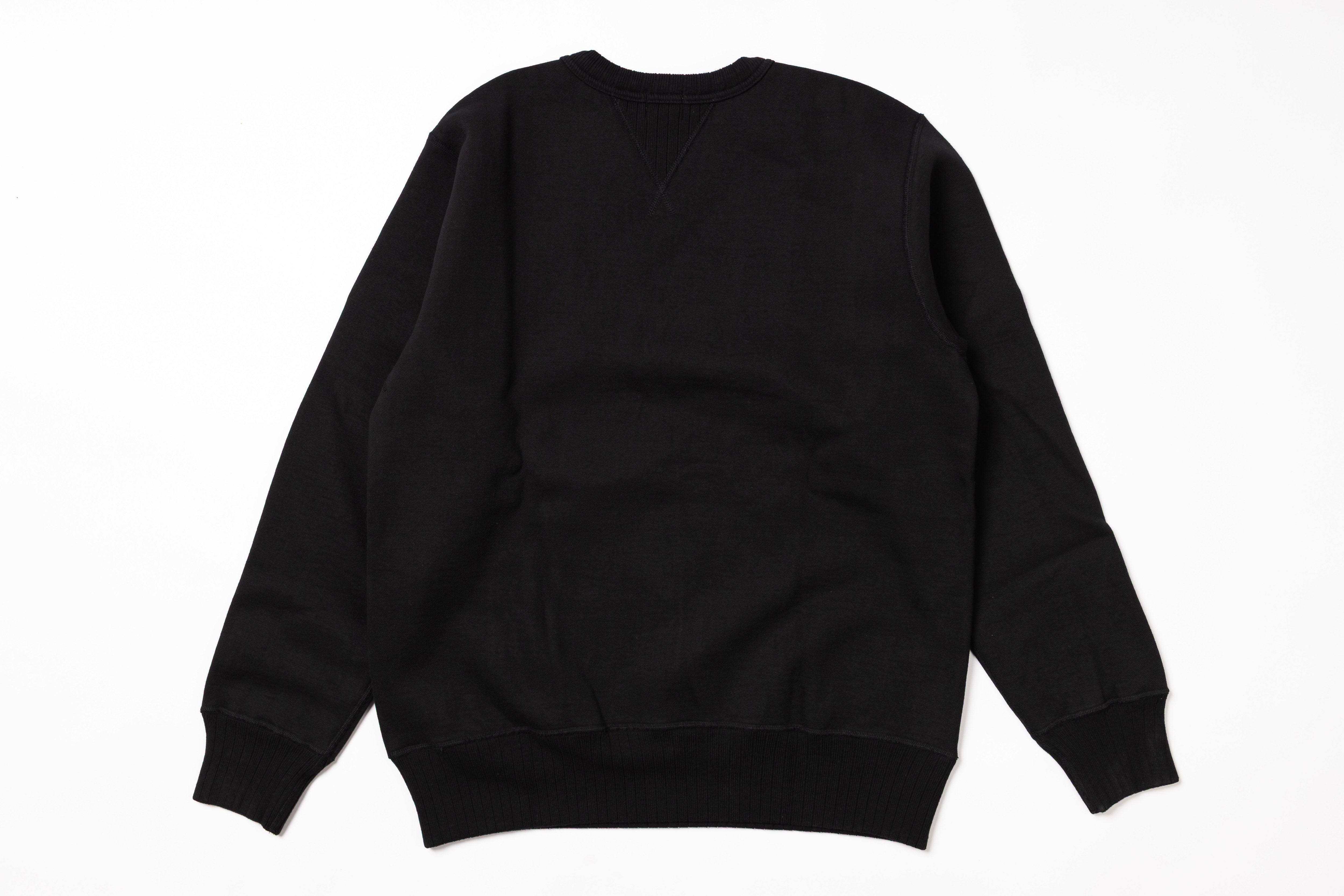 Black sweatshirt on a white background
