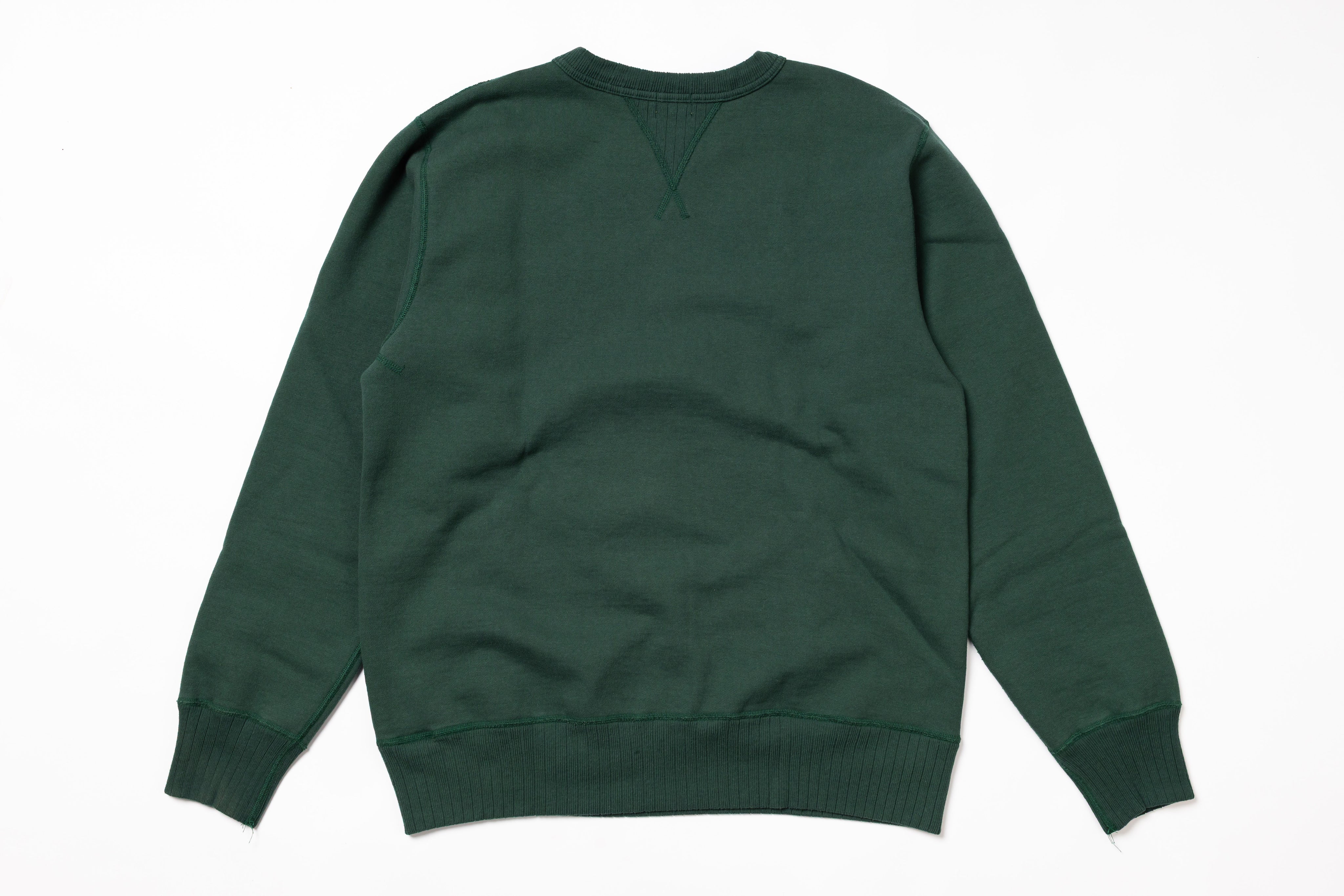 Green sweatshirt on a white background