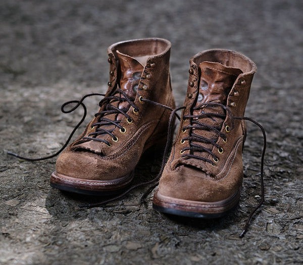 JOHN LOFGREN - Donkey Puncher in Horween CXL Natural Roughout-9