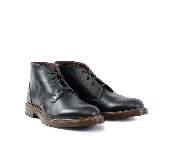 JOHN LOFGREN - The Steadfast Chukka Boots in French Calfskin Black-1