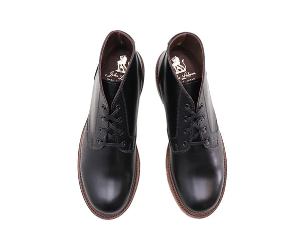 JOHN LOFGREN - The Steadfast Chukka Boots in French Calfskin Black-2