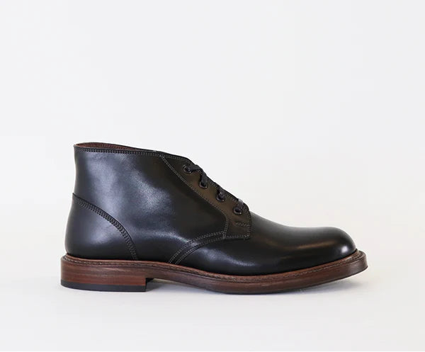 JOHN LOFGREN - The Steadfast Chukka Boots in French Calfskin Black-5